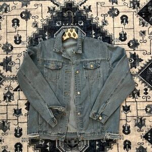 Oversized Distressed Amazon Jean Jacket
